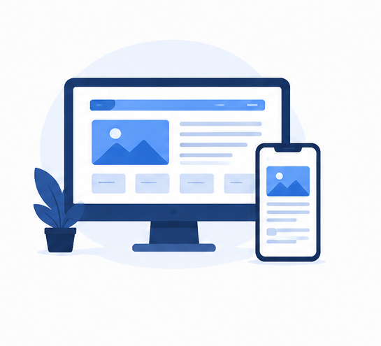 Website design and optimization for digital marketing